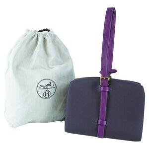 HERMES Hermes Simone Handbag in Raisin Togo Leather